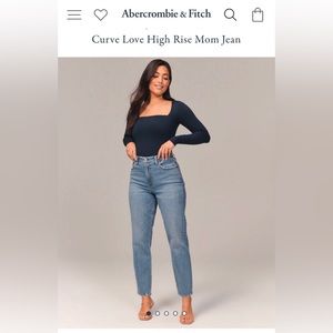 Abercrombie & Fitch Curve Love High Rise Mom Jean